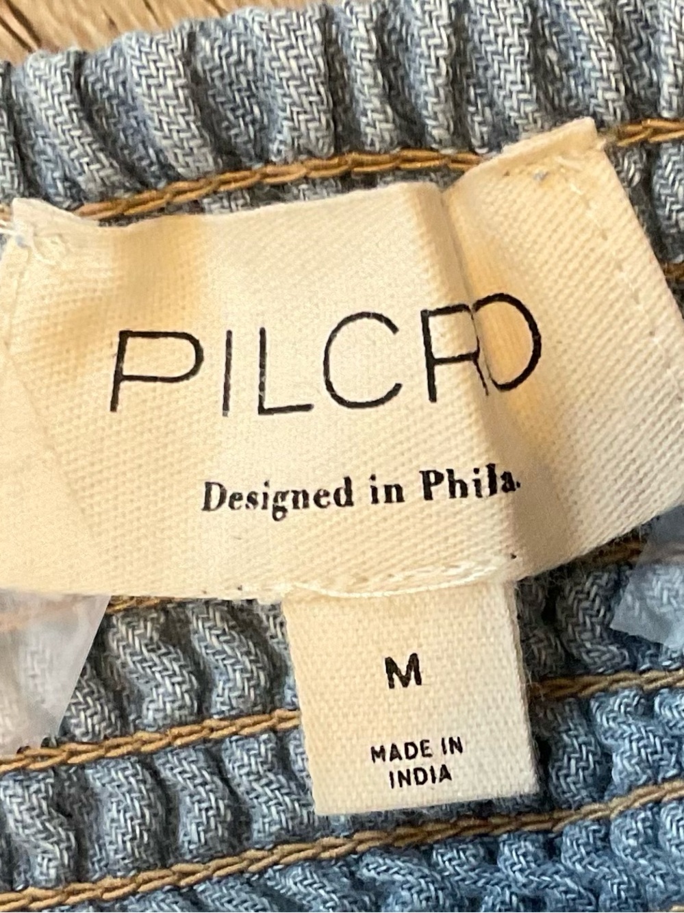 Anthropologie Pilcro Reese Smocked Light Blue Tiered Mini Skirt Size Medium NWT - Picture 10 of 15